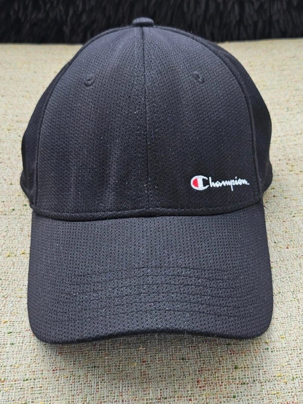 Champion Men Hat Black Baseball Sport Cap Size L/XL